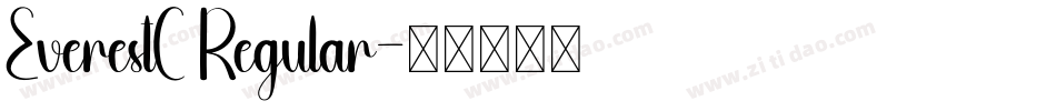 EverestC Regular字体转换